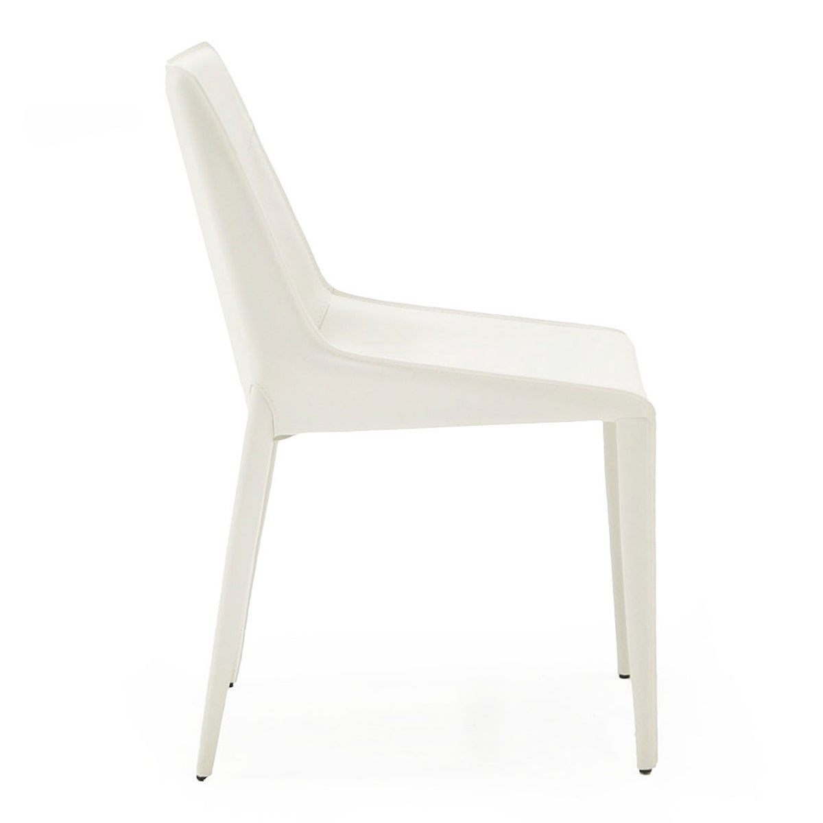 Halo Modern Ivory Saddle Leather Dining Chair (Set of 2)