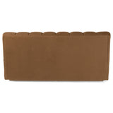 Harris Modern Brown Fabric Bed