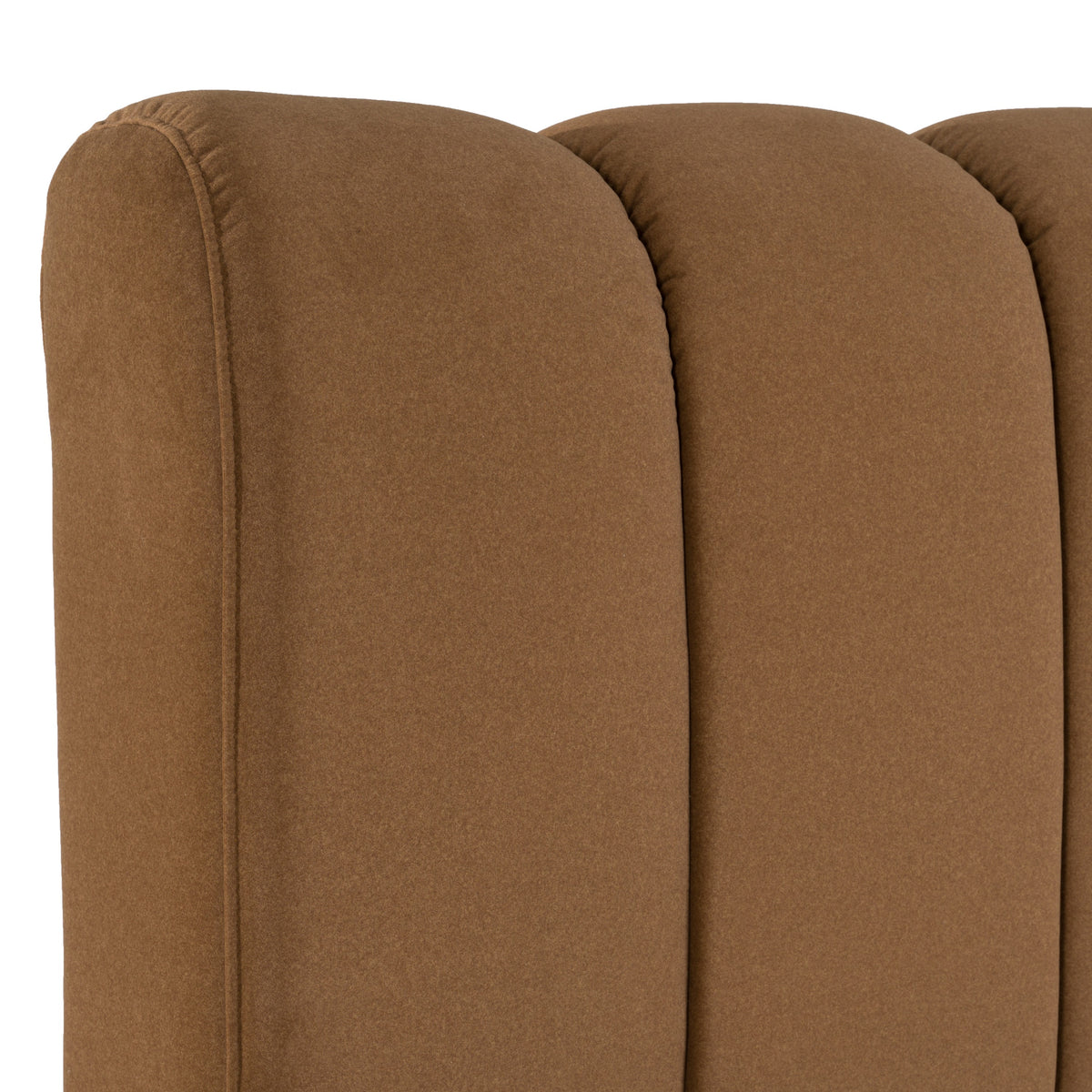 Harris Modern Brown Fabric Bed