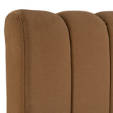 Harris + Roma Modern Brown Fabric + Faux Travertine 4-Piece Bedroom Set
