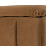 Harris Modern Brown Fabric Bench with Storage