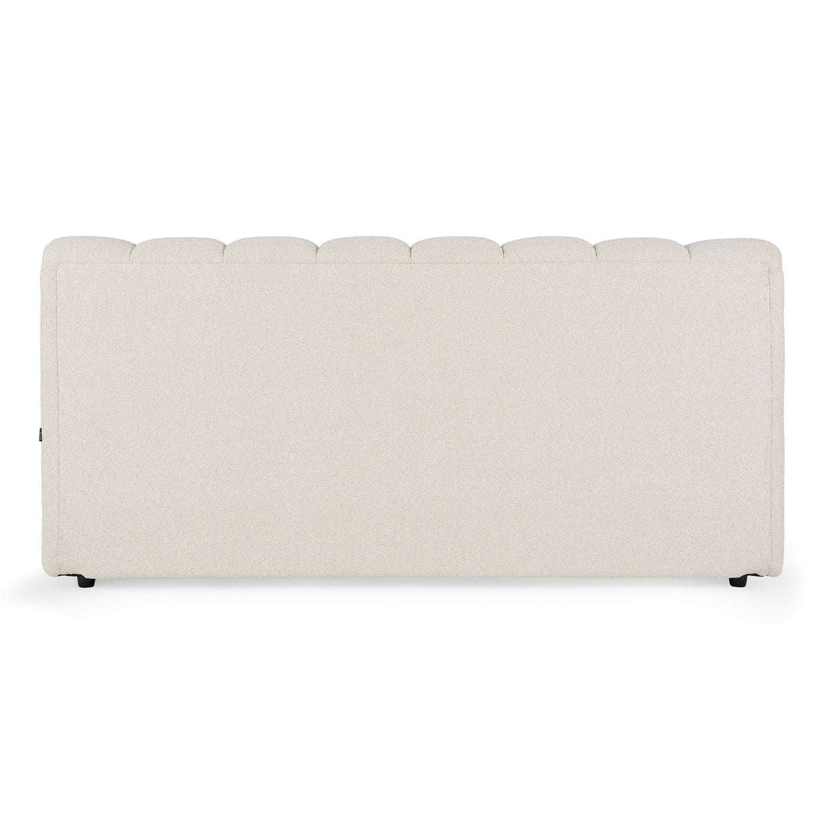 Eastern King Harris Modern Off-White Fabric Bed
