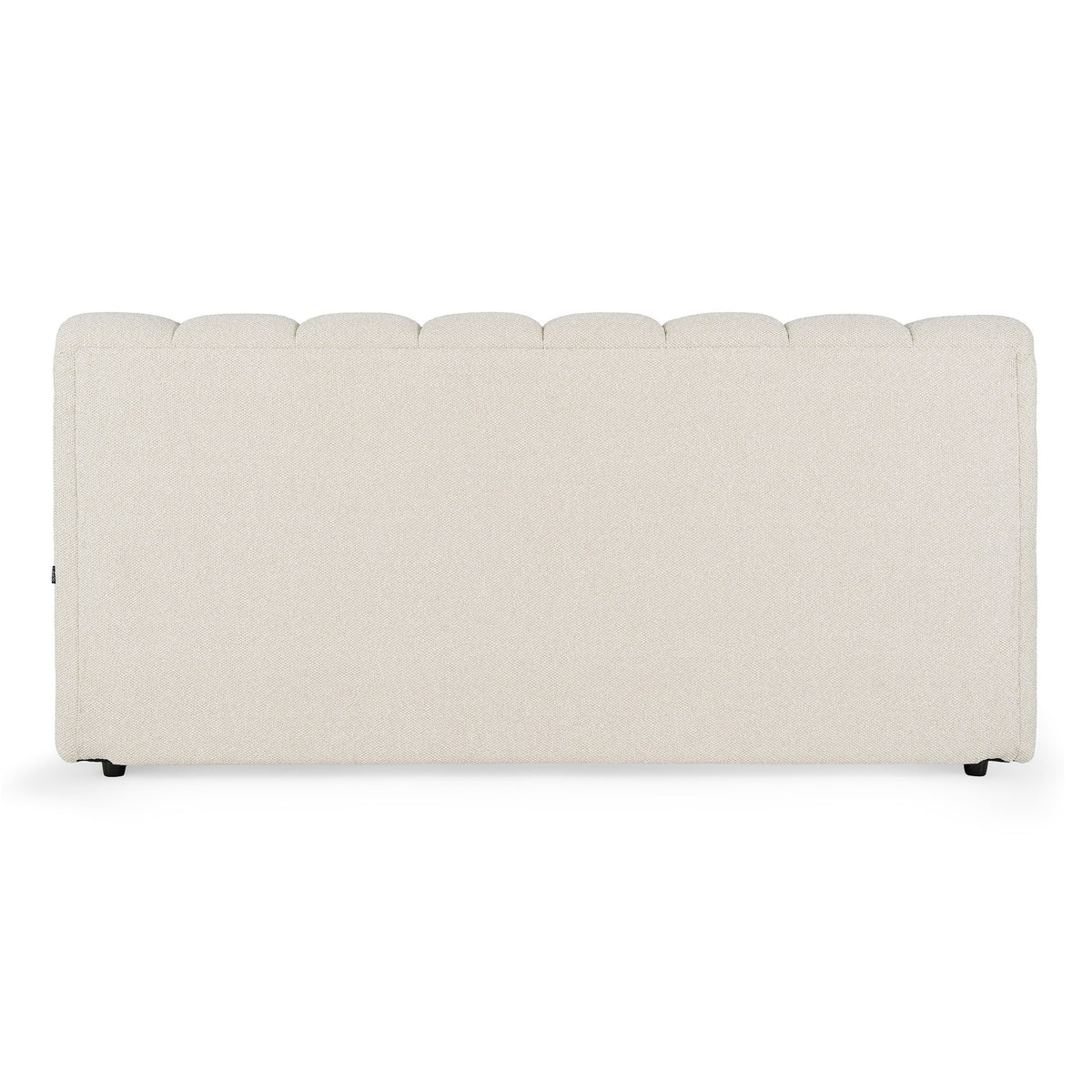 Harris Modern Off-White Fabric Bed
