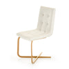 Haslet Modern White & Rosegold Dining Chair (Set of 2)