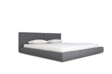 Haven Queen Modern Grey Fabric Bed