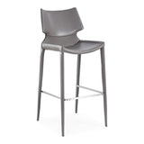 Hayes Modern Grey Eco-Leather Bar Stool (Set of 2)