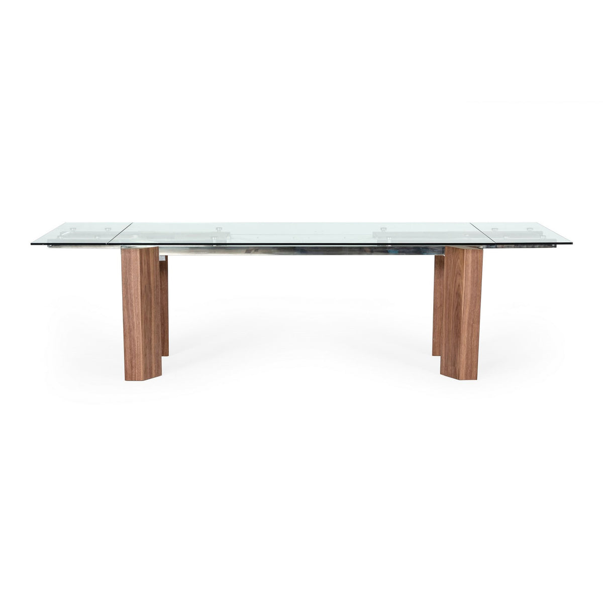 Helena Modern Extendable Glass Dining Table Large