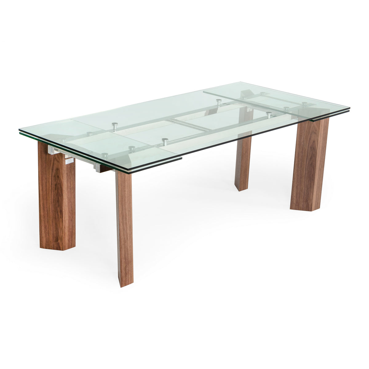 Helena Modern Extendable Glass Dining Table Large