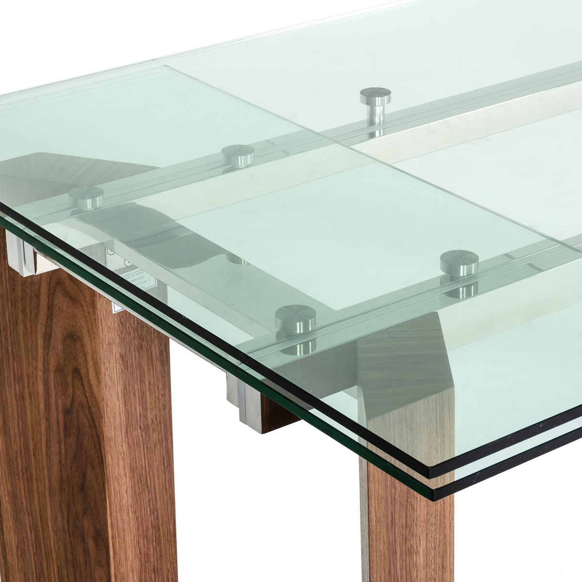 Helena Modern Extendable Glass Dining Table Large