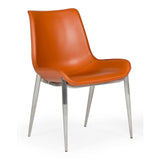 Holt Modern Cognac Eco-Leather Dining Chair (Set of 2)