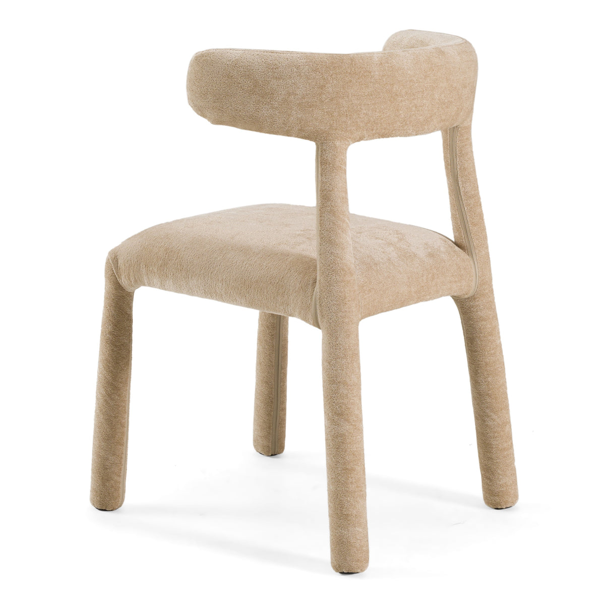 Homan Modern Beige Velvet Dining Chair