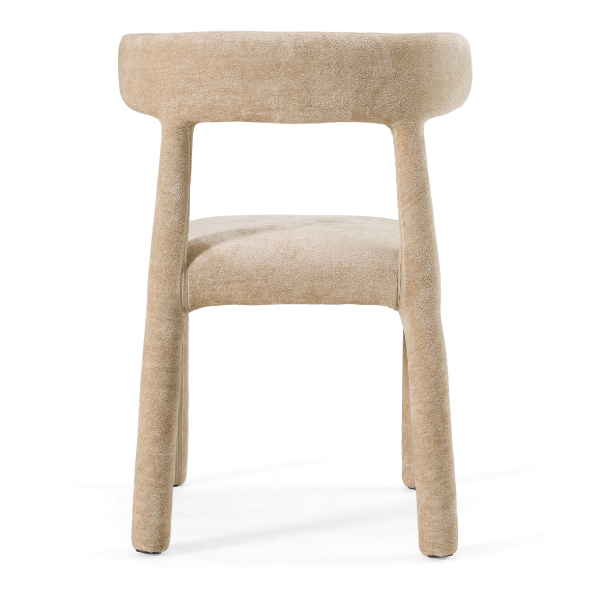 Homan Modern Beige Velvet Dining Chair