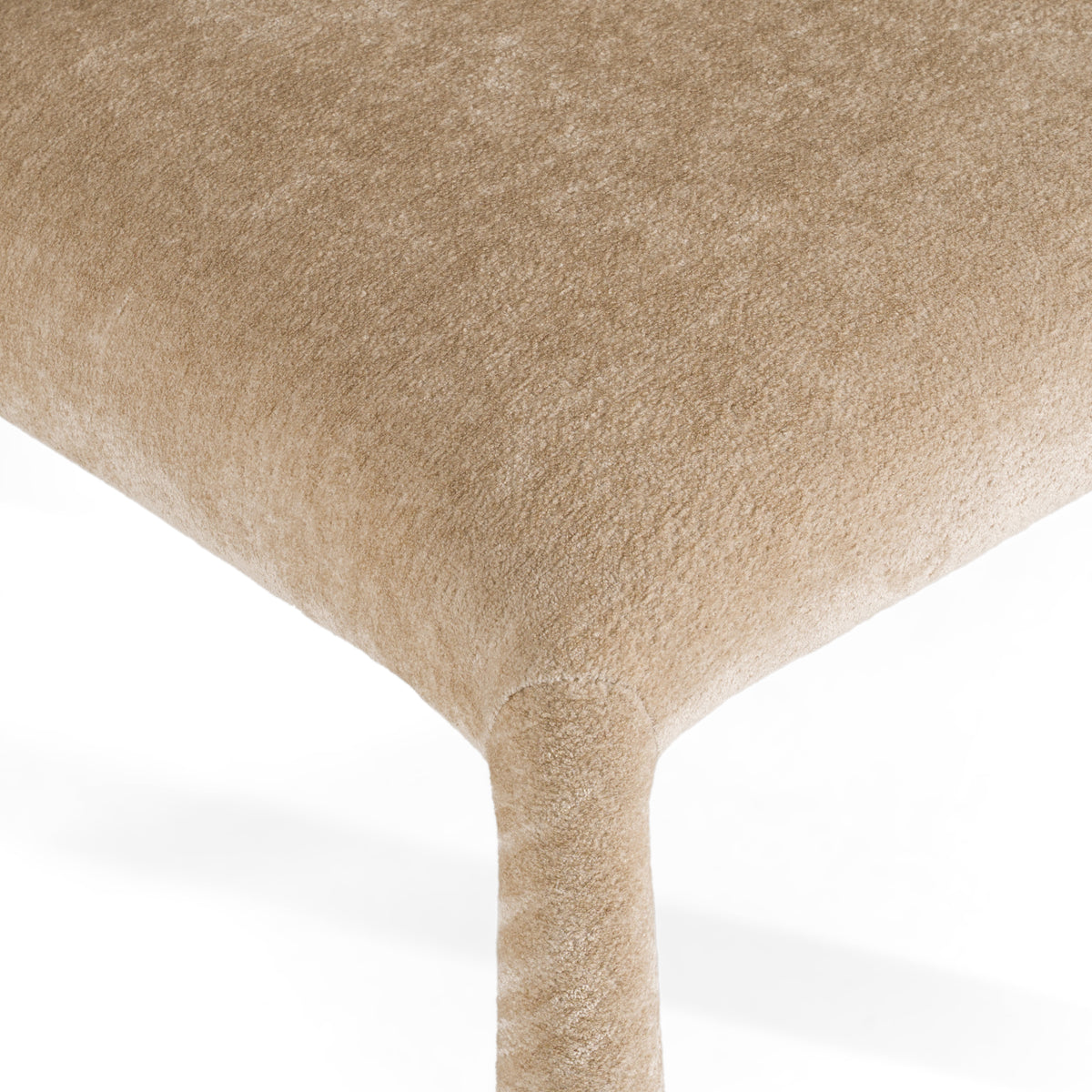 Homan Modern Beige Velvet Dining Chair