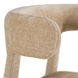 Homan Modern Beige Velvet Dining Chair