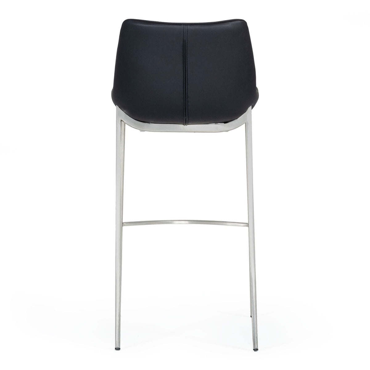 Hooper Modern Black Eco-Leather Bar Stool (Set of 2)