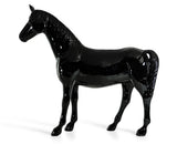 Black Full Size Horse Sculpture