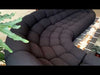 Yolonda Black Fabric Sectional Sofa