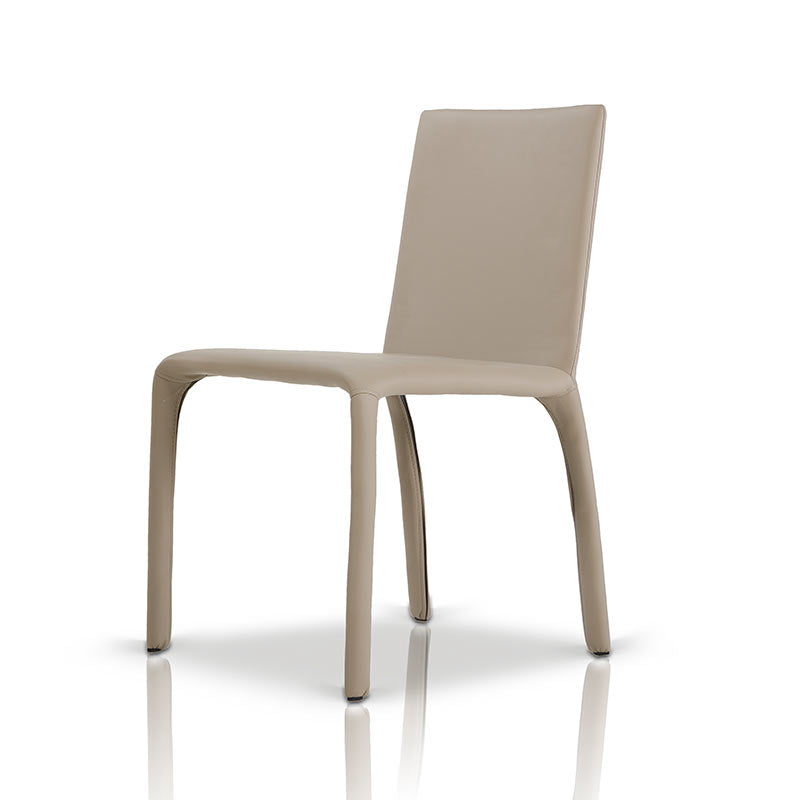 Hyla Modern Leatherette Grey Chair (Set of 2)