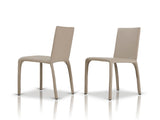 Hyla Modern Leatherette Grey Chair (Set of 2)