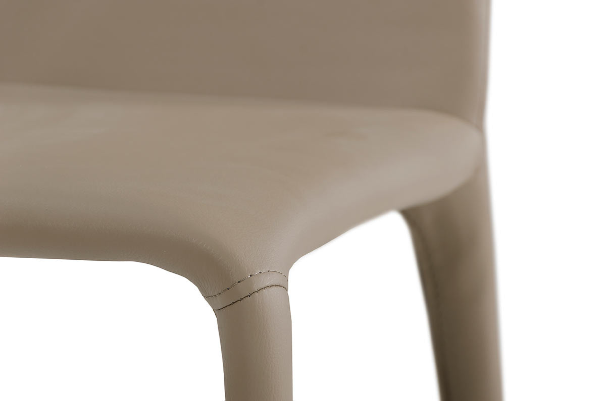 Hyla Modern Leatherette Grey Chair (Set of 2)