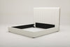Valhalla Contemporary White Fabric Q Bed
