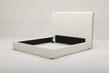 Valhalla Contemporary White Fabric Q Bed