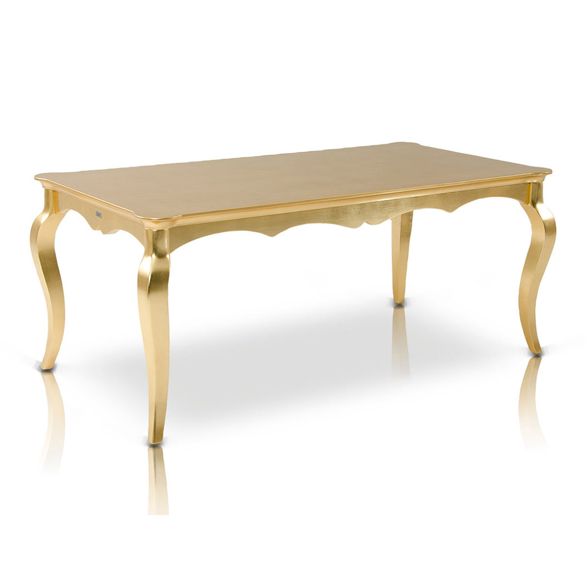 Imperial Transitional Gold Crocodile Dining Table