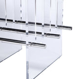 Inverness Contemporary Black Oak + Acrylic Dining Table