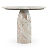 Isaac Modern Natural Marble Round Coffee Table