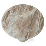 Isaac Modern Natural Marble Round Coffee Table