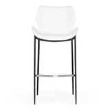 Ithaca Modern White Leatherette Bar Stool (Set of 2)