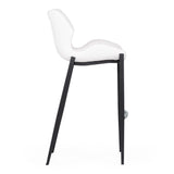 Ithaca Modern White Leatherette Bar Stool (Set of 2)