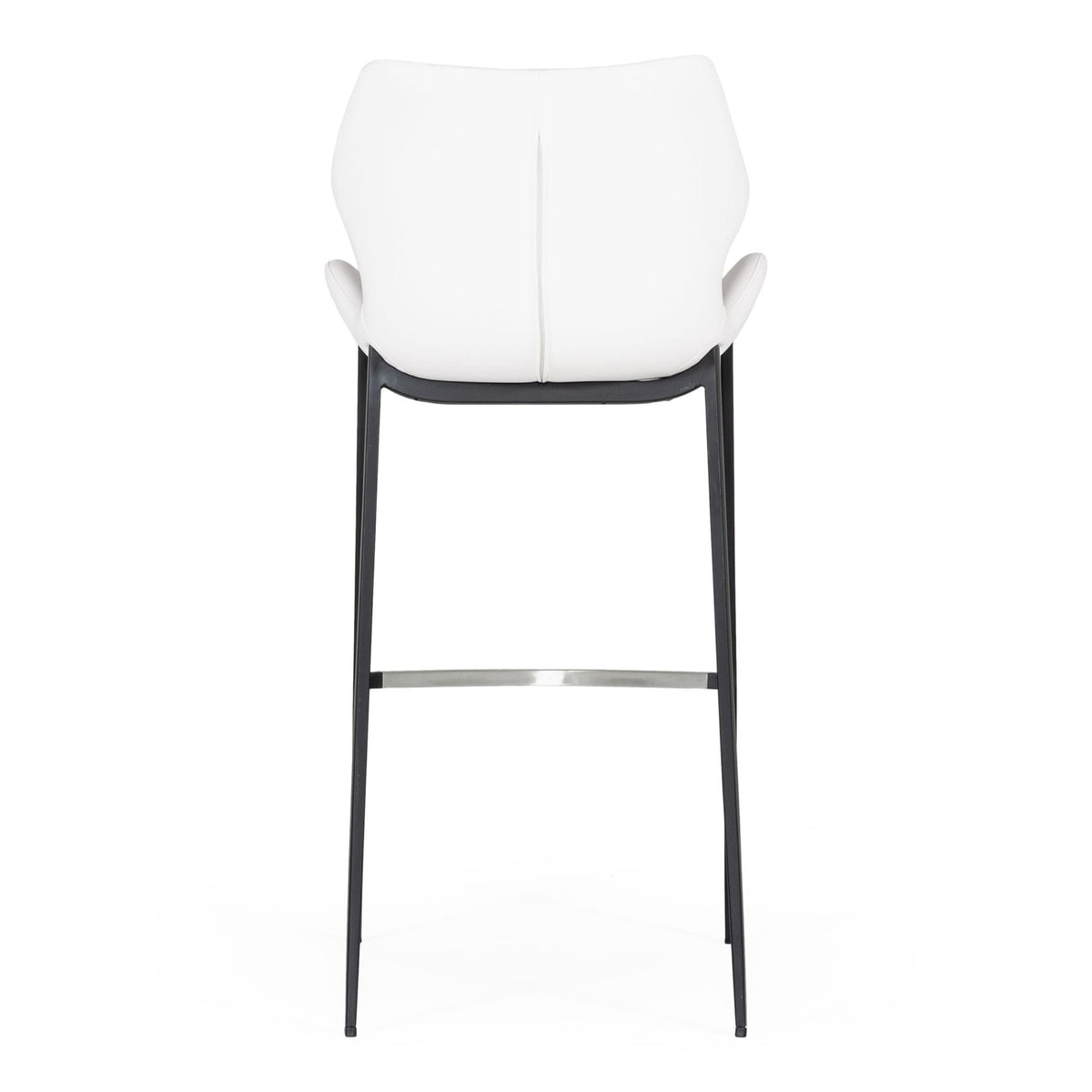 Ithaca Modern White Leatherette Bar Stool (Set of 2)