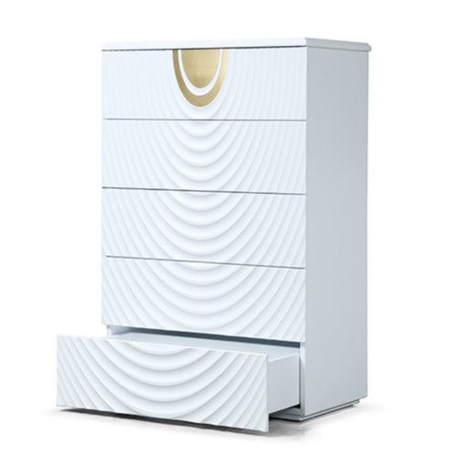 J1869-5H White + Gold Chest