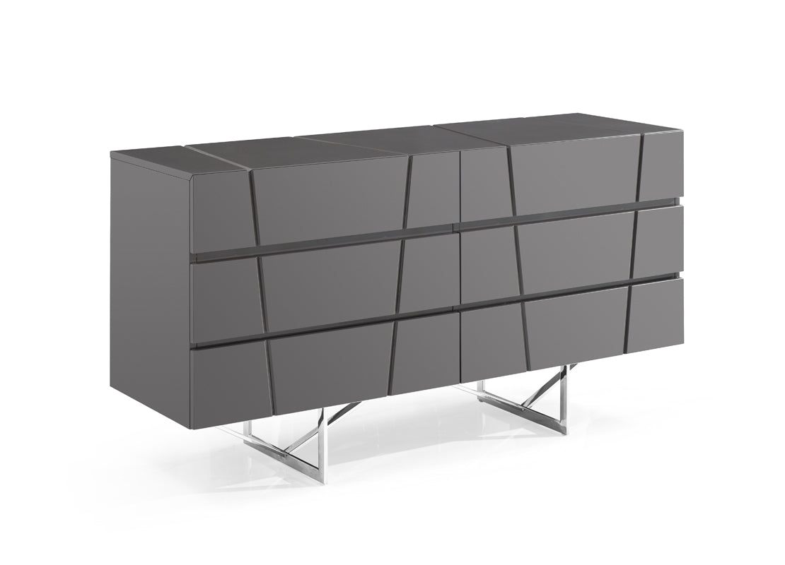 Chrysler Modern Grey Bedroom Set