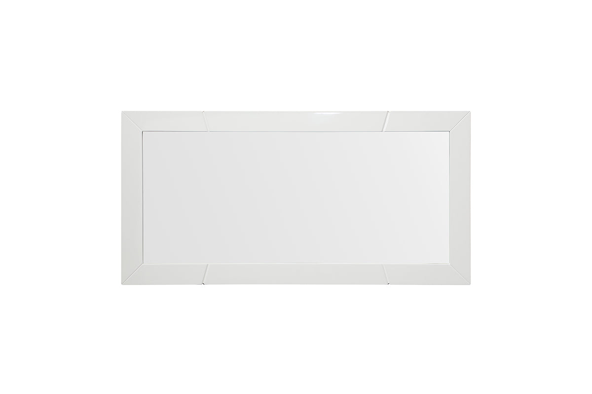 Mielcasa | White Modrest Chrysler Modern White Mirror | SKU VGVCJ8978-M-WHT | MPN: 75859 | Free Delivery & Free Return