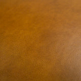 Jacoba Modern Camel Leather Rectangular Ottoman