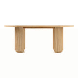 Jacobson Modern Natural Acacia Oval Dining Table