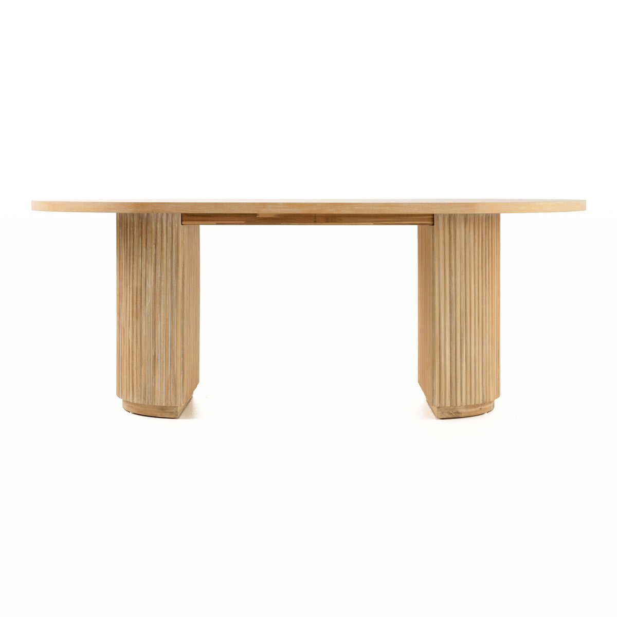 Jacobson Modern Natural Acacia Oval Dining Table
