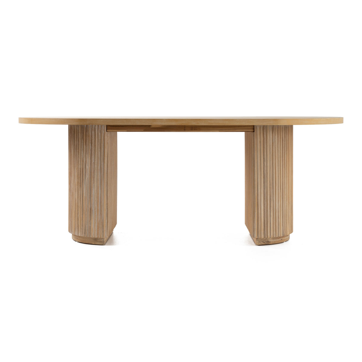 Jacobson Modern Natural Acacia Oval Dining Table