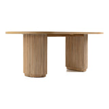 Jacobson Modern Natural Acacia Oval Dining Table