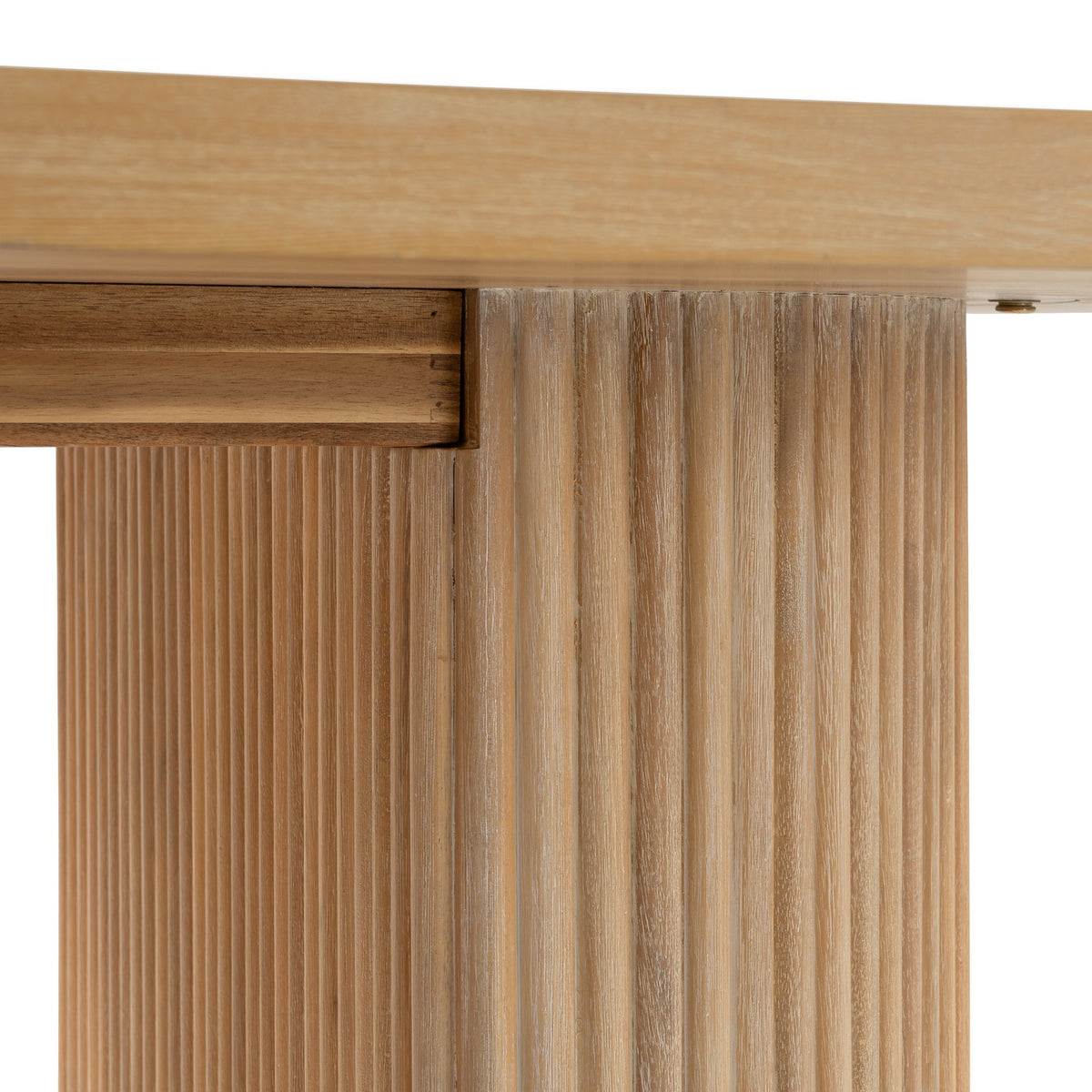 Jacobson Modern Natural Acacia Oval Dining Table