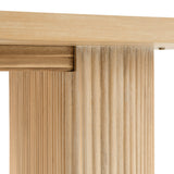 Jacobson Modern Natural Acacia Oval Dining Table
