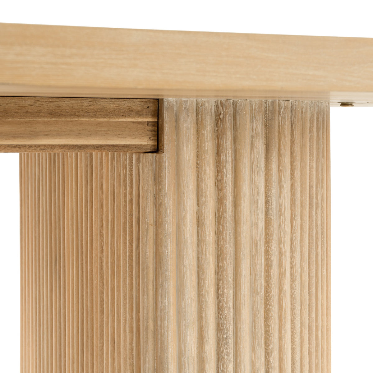 Jacobson Modern Natural Acacia Oval Dining Table