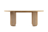 Jacobson Modern Natural Acacia Oval Dining Table