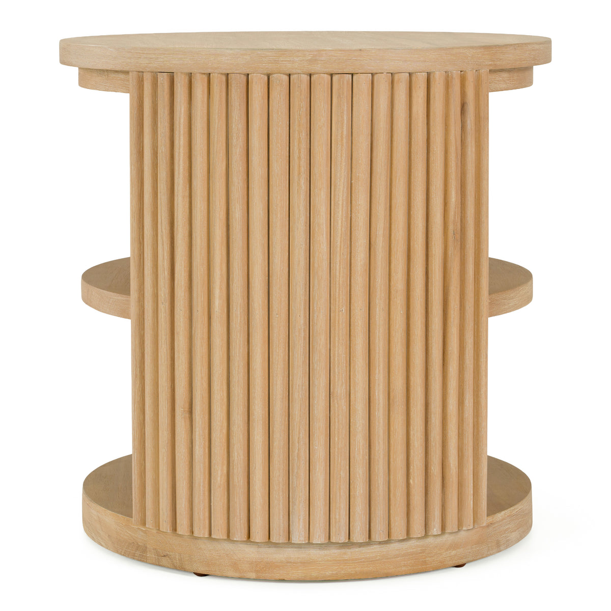 Jacobson Modern Natural Acacia End Table