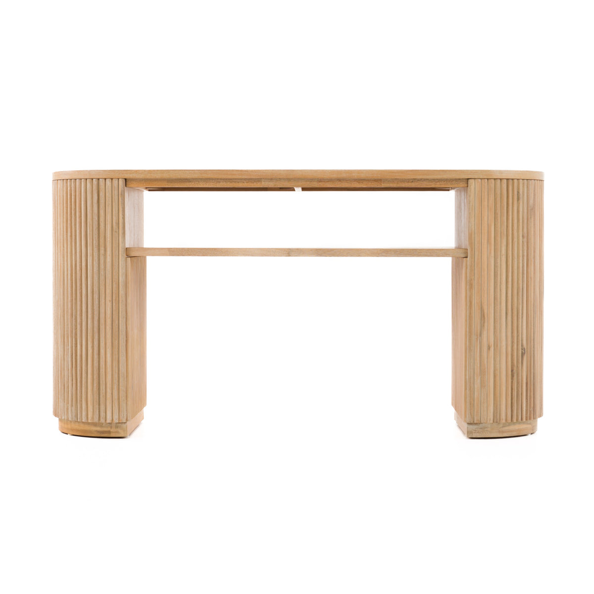 Jacobson Modern Natural Acacia Console Table