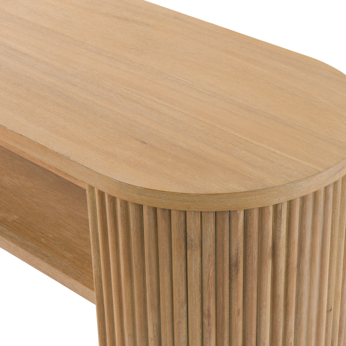 Jacobson Modern Natural Acacia Console Table