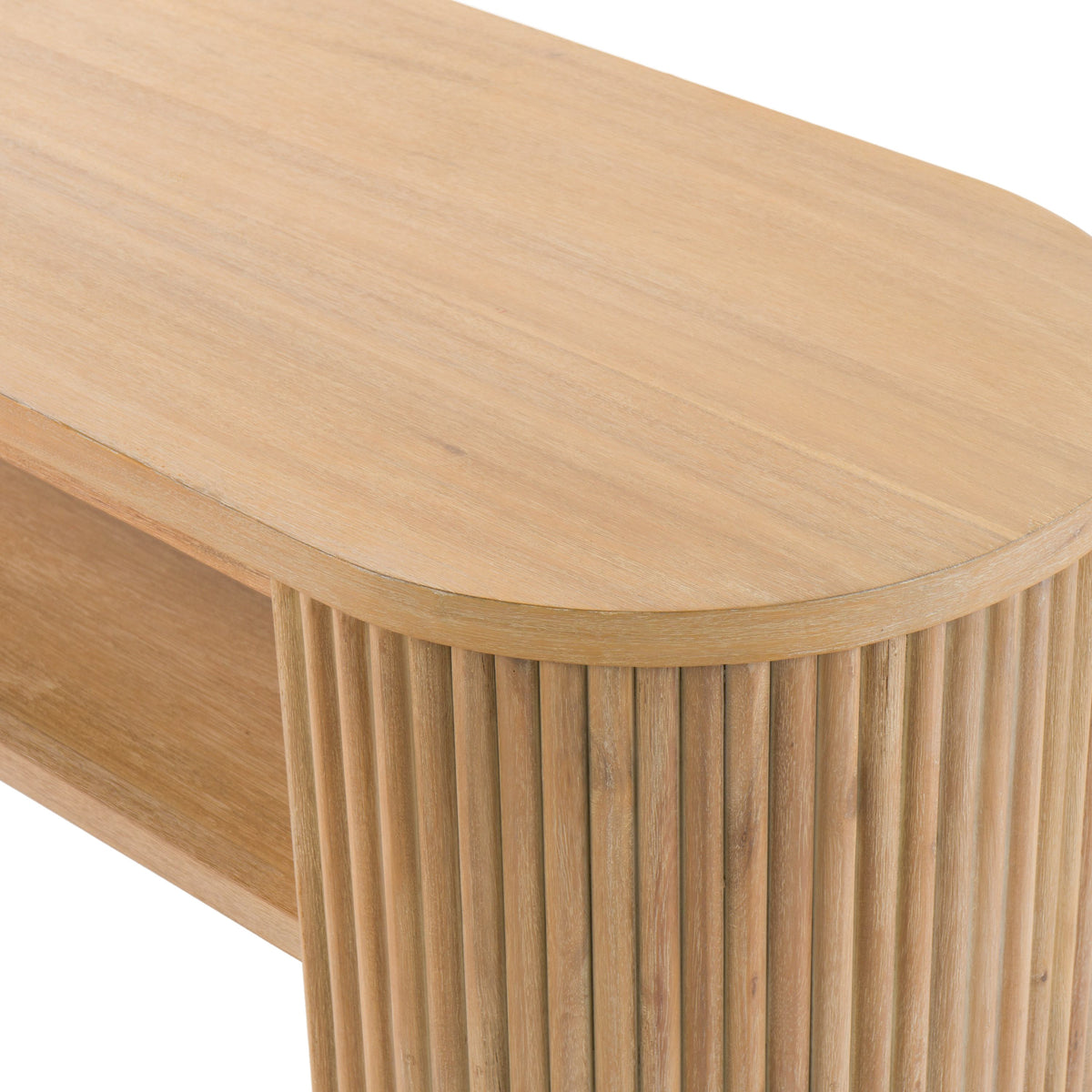 Jacobson Modern Natural Acacia Console Table