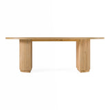 Jacobson Modern Natural Acacia Oval Large Dining Table